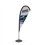 11.5' Tear Drop Sail Sign Kit Single-Sided with Scissor Base