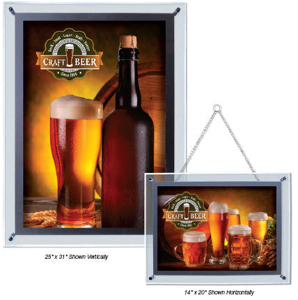 25" x 31" Crystal Edge LED Displays (Click for Options Below)